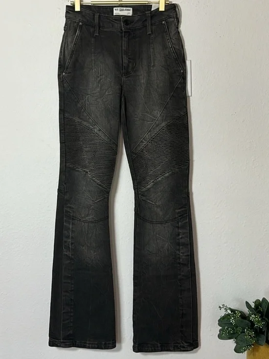 Free People Vector Moto Mid Rise Flare Jeans Sz. 25 NWT! - Picture 5 of 8